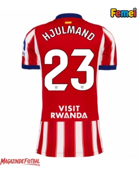 Atletico Madrid Morten Hjulmand #23 Tricou Fotbal Replică 2026-27 Femei Acasa Atletico Madrid Morten Hjulmand #23 Tricou Fotbal Replică 2026-27 Femei Acasa